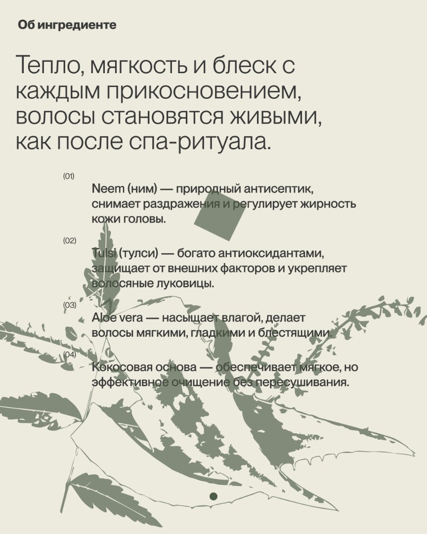 Восстанавливающий кондиционер для волос NEEM-TULSI-ALOE VERA 3