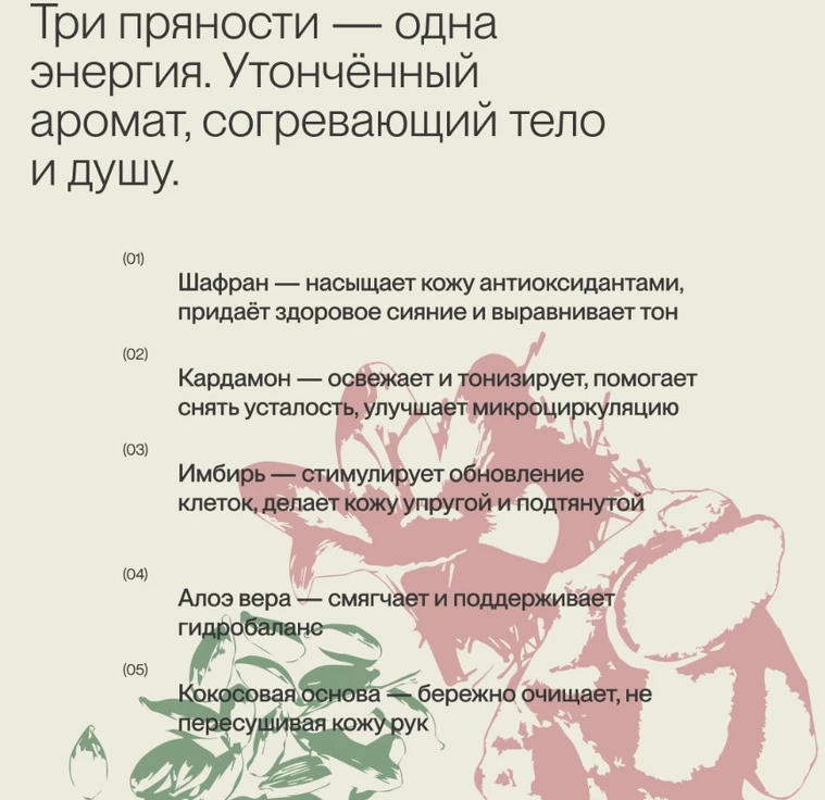 Жидкое мыло для рук SAFFRON-CARDAMON-GINGER min 3